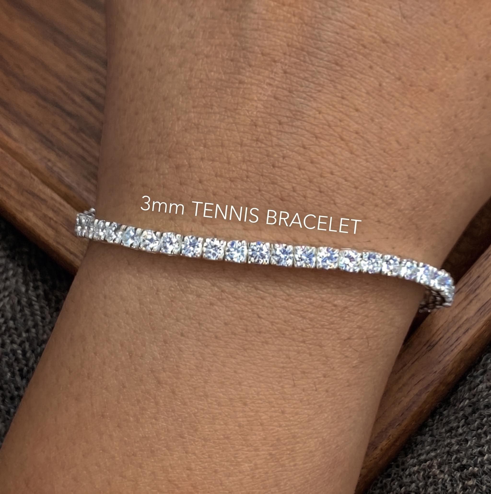 Moissanite Tennis Bracelet in Sterling Silver
