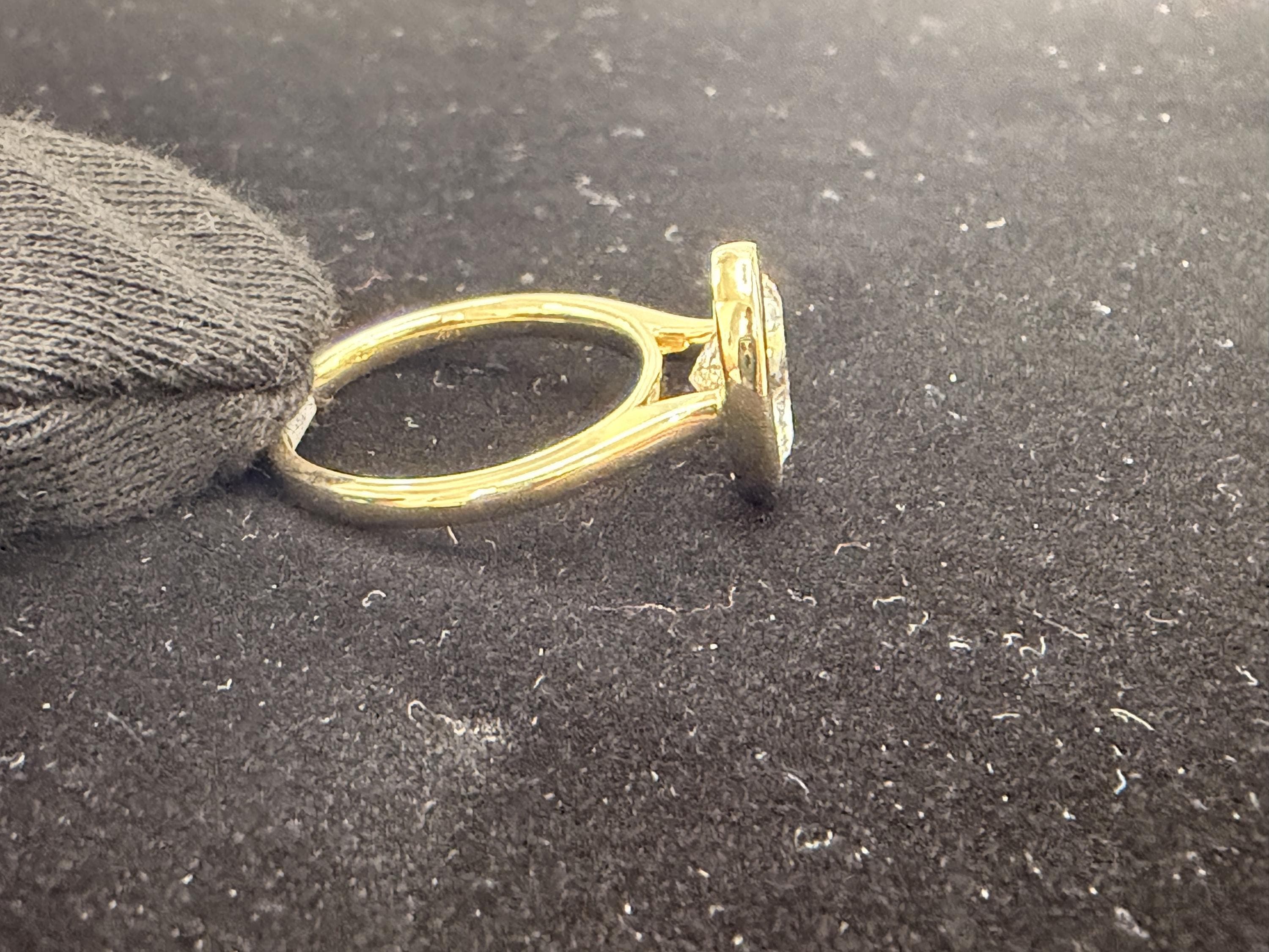 Oval Bezel Set Lab Grown Diamond Engagement Ring, 14K Solid Yellow Gold Bezel Solitaire Ring, Unique Bridal Jewelry Gift 8